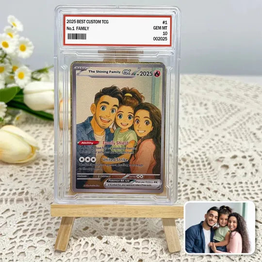 Personalized Famliy Anime Art Trading Card