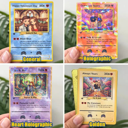 Personalized Couple Anime Art Classic Card Pokecard