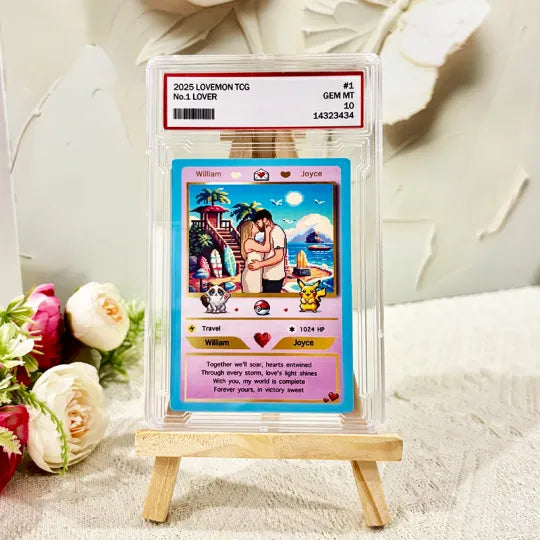 Personalized Pixel Art Themed Card