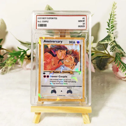 Personalized Couple Anime Art Classic Card Pokecard