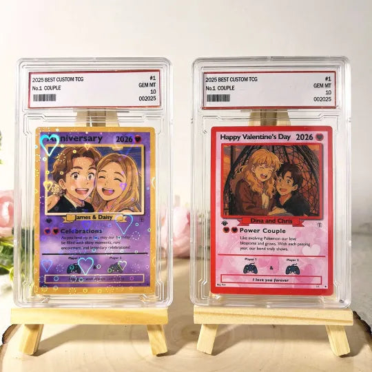 Personalized Couple Anime Art Classic Card Pokecard