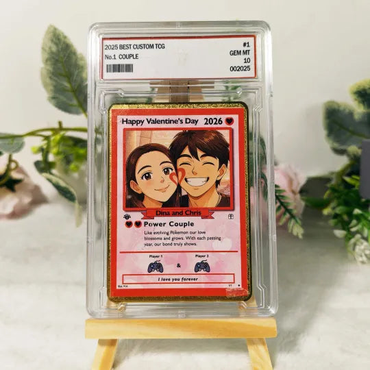 Personalized Couple Anime Art Classic Card Pokecard