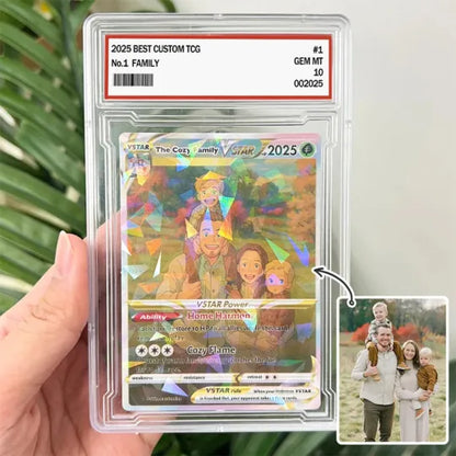 Personalized Famliy Anime Art Trading Card