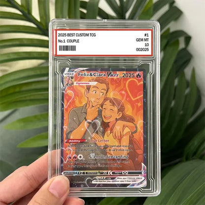 Personalized Couple Anime Art Trading Card