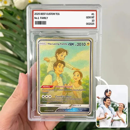 Personalized Famliy Anime Art Trading Card