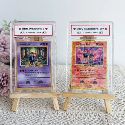 Personalized Couple Anime Art Classic Card Pokecard