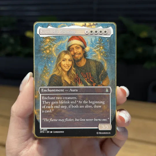 Custom Magic-Style MTG Couple Art Card
