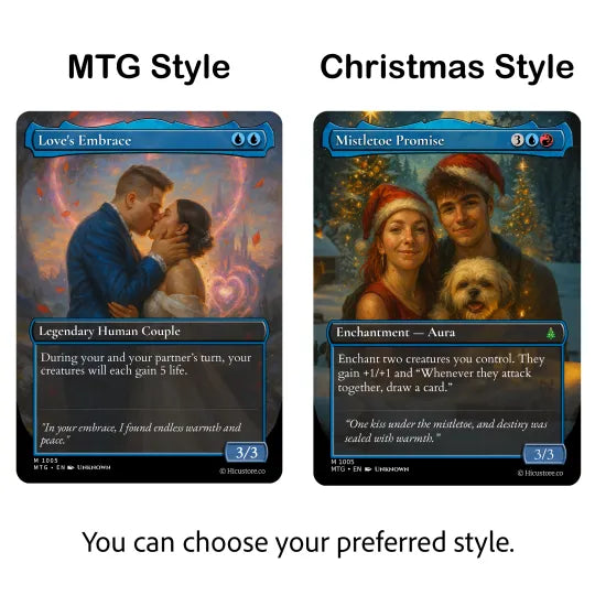 Custom Magic-Style MTG Couple Art Card