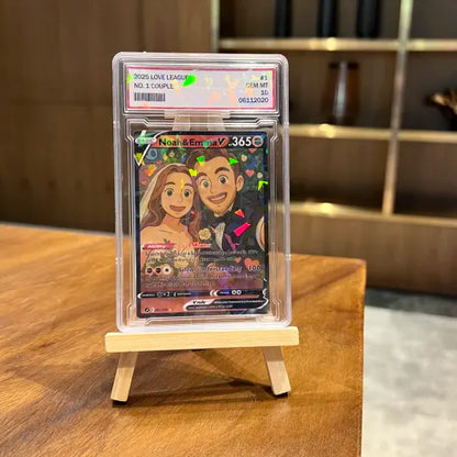 Personalized Couple Anime Art Trading Card