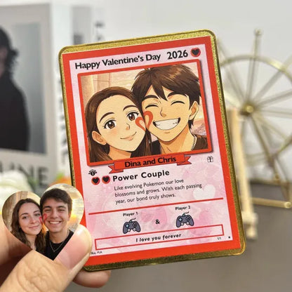 Personalized Couple Anime Art Classic Card Pokecard