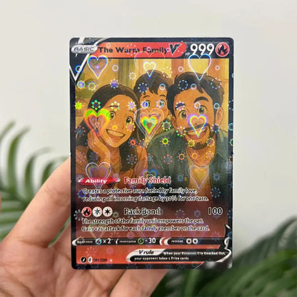 Personalized Famliy Anime Art Trading Card